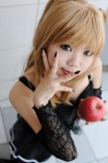 Rating: s Score: 2 Tags: amane_misa apple choker cosplay death_note food fruit lace miniskirt photo skirt taku_anko thighhighs twintails