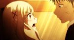 Rating: s Score: 8 Tags: 1boy 1girl animated animated_gif blonde_hair blush kiss shiraishi_urara yamada-kun_to_7-nin_no_majo yamada_ryuu