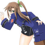 Rating: q Score: 4 Tags: 1girl artist_request ass ass_grab bent_over blush boyshorts breasts brown_hair choujigen_game_neptune coat compile_heart embarrassed from_behind frown green_eyes hair_ornament idea_factory if_(choujigen_game_neptune) leaning leaning_forward long_hair looking_at_viewer neptune_(series) pout side_ponytail solo