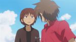 Rating: s Score: 1 Tags: 1girl 2boys animated animated_gif brown_hair danshi_koukousei_no_nichijou dress glasses multiple_boys short_hair subtitled