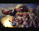 Rating: q Score: 3 Tags: boota duplicate kamina lagann simon tengen_toppa_gurren_lagann yoko_littner