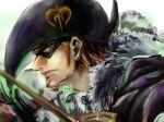 Rating: s Tags: 1boy domino_mask hat male_focus one_piece pirate profile puchiri scar solo supernova x_drake
