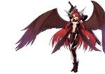 Rating: q Score: 14 Tags: 1girl angel armor breasts cleavage knight long_hair minerva_(p&d) open_mouth puzzle_&_dragons red_hair solo sword tagme warrior weapon wings yellow_eyes