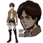 Rating: s Tags: 1boy black_hair brown_hair eren_yeager male_focus shingeki_no_kyojin short_hair solo