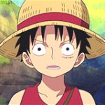 Rating: s Score: -1 Tags: 1boy animated animated_gif hat lowres male_focus monkey_d_luffy one_piece scar smile solo straw_hat vest