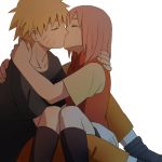 Rating: s Tags: 1boy 1girl blonde_hair eyes_closed haruno_sakura kiss naruto pink_hair uzumaki_naruto