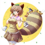 Rating: s Score: 3 Tags: animal_ears brown_hair cat_ears cat_tail female futatsuiwa_mamizou glasses raccoon_ears short_hair tail touhou