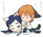 Rating: s Score: 3 Tags: animal_ears artist_request blue_eyes blue_hair brown_hair cat_ears cat_tail futari_wa_precure lowres misumi_nagisa precure tail yukishiro_honoka
