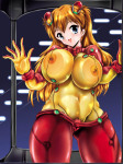 Rating: q Score: 17 Tags: blue_eyes breasts erect_nipples kebero large_breasts neon_genesis_evangelion orange_hair plugsuit soryu_asuka_langley