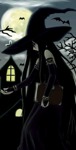 Rating: s Score: 1 Tags: black_hair book hat night witch witch_hat