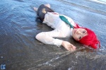 Rating: s Score: 1 Tags: beach blouse cosplay glasses guge_maku_2ex miniskirt necktie photo red_hair skirt tengen_toppa_gurren_lagann wet wet_clothes yoko_littner