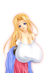 Rating: q Score: 15 Tags: 1girl blonde_hair blue_eyes breasts erect_nipples fct female final_fantasy final_fantasy_tactics gigantic_breasts hanging_breasts long_hair open_mouth reis_duelar smile
