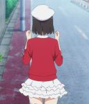 Rating: s Score: 20 Tags: 1girl animated animated_gif brown_hair dress hat jacket katou_megumi long_sleeves lowres open_clothes open_jacket saenai_heroine_no_sodatekata short_hair smile solo thighhighs white_dress white_legwear zettai_ryouiki