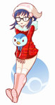 Rating: s Score: 4 Tags: bespectacled boots coat glasses hair_ornament hairclip hat hikari_(pokemon) jonathan_kim kneehighs piplup poke_ball pokemon socks