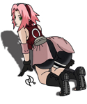 Rating: q Score: 38 Tags: all_fours green_eyes haruno_sakura naruto omar-sin pink_hair tagme