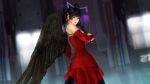 Rating: q Score: 2 Tags: 1girl 3d black_hair breasts dead_or_alive dead_or_alive_5 large_breasts long_hair nyotengu purple_eyes wallpaper wings