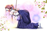 Rating: q Score: 19 Tags: 1girl ass ayase_chihaya bdsm bondage brown_eyes brown_hair chihayafuru gag highres japanese_clothes kimono sakuraba_tsukasa shibari socks tagme tears