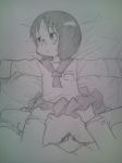 Rating: e Score: 14 Tags: 1girl bed blush clothed_sex glasses lying minakami_mai monochrome nichijou penis pussy school_uniform sex short_hair sketch solo_focus spread_legs sweat tomu_(tomubobu) traditional_media uncensored