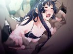 Rating: e Score: 44 Tags: blue_hair bukkake censored cum cum_on_hair game_cg gangbang group_sex handjob kansen_4_~the_day_after~ nipples open_mouth penis red_eyes sex