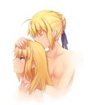 Rating: s Score: 22 Tags: 2girls ahoge blonde_hair braid crying crying_with_eyes_open fate/apocrypha fate/stay_night fate_(series) father_and_son french_braid green_eyes hair_bun hair_ribbon hair_up hug hug_from_behind kiss long_hair mother_and_daughter multiple_girls nude ribbon saber saber_of_red small_breasts tears tusia