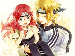 Rating: s Score: 2 Tags: 1boy 1girl blonde_hair couple forehead_protector matsunaka_hiro namikaze_minato naruto naruto_shippuuden red_hair uzumaki_kushina younger