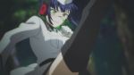 Rating: s Score: 1 Tags: 1girl akabane_ichi animated animated_gif aoharu_x_kikanjuu blue_hair forest green_eyes gun weapon
