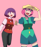 Rating: s Score: 4 Tags: 2girls black_pants blue_dress blue_eyes bowtie cabernet_(pokemon) choker dress female gloves green_eyes hat langley_(pokemon) multiple_girls pants pink_background pink_hair pokemon pokemon_(anime) purple_hair shirt simple_background sleeve_garter thighhighs vest white_shirt Rating: s Score: 4 Tags: 2girls black_pants blue_dress blue_eyes bowtie cabernet_(pokemon) choker dress female gloves green_eyes hat langley_(pokemon) multiple_girls pants pink_background pink_hair pokemon pokemon_(anime) purple_hair shirt simple_background sleeve_garter thighhighs vest white_shirt