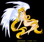 Rating: q Score: 2 Tags: angel_wings bishoujo_senshi_sailor_moon blonde_hair facial_mark forehead_mark nude tsukino_usagi wings