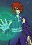 Rating: s Score: 1 Tags: fingerless_gloves gloves kratos_aurion magic male_focus red_eyes red_hair short_hair solo sword tales_of_(series) tales_of_symphonia weapon