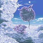 Rating: q Score: 14 Tags: cloud creepy evil jigglypuff lowres no_humans pokemon tusika unko_sarada_tokisada wigglytuff