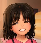 Rating: s Score: 2 Tags: brown_eyes brown_hair grin rustle short_hair squinting