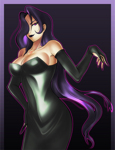 Rating: s Score: 38 Tags: 1girl bare_shoulders black_dress black_gloves black_lipstick breasts cleavage dress fullmetal_alchemist gloves glowing hair_over_one_eye homunculus lipstick long_hair lust makeup ouroboros pink_eyes purple purple_hair saviooo shiny skin_tight slit_pupils smile solo strapless_dress tattoo wavy_hair