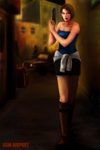 Rating: s Score: 4 Tags: asia_airport boots brown_eyes brown_hair female gun jill_valentine miniskirt resident_evil resident_evil_3 short_hair skirt solo tubetop weapon
