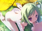 Rating: e Score: 49 Tags: 1boy 1girl artist_request censored character_request fellatio game_cg green_hair hair_bobbles kneeling loli mosaic_censoring nude oral outdoors short_hair side_ponytail small_nipples tagme