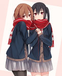 Rating: s Tags: Female, Twin Tails, Long Hair, Black Hair, Brown Hair, Red Eyes, Uniform, Shared Scarf, Two Girls, K-ON!, Hirasawa Yui, String, Red Thread, Hair Clip, Scarf, Nakano Azusa, Duo, School Uniform, Smile, Looking At Camera, Shuuichi (Pixiv 519963) Rating: s Tags: Female, Twin Tails, Long Hair, Black Hair, Brown Hair, Red Eyes, Uniform, Shared Scarf, Two Girls, K-ON!, Hirasawa Yui, String, Red Thread, Hair Clip, Scarf, Nakano Azusa, Duo, School Uniform, Smile, Looking At Camera, Shuuichi (Pixiv 519963)