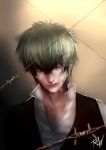 Rating: s Tags: Male, Fanart, Gin Tama, Black Hair, Uniform, Smoking, Bandages, Hijikata Toushirou, Shinsengumi Uniform, Semi-realism, Pelo Nero