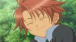 Rating: s Tags: Male, Shugo Chara!, Brown Hair, Short Hair, Blush, Eyes Closed, Screenshot, Kukai Soma, Jewelry, Earrings, Solo, Low Quality, Smile