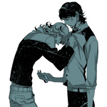 Rating: s Tags: Male, Glasses, Brown Hair, Blonde Hair, Beard, Lily Hoshino, Tiger & Bunny, Barnaby Brooks Jr., Kaburagi T. Kotetsu