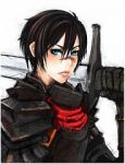 Rating: s Tags: Female, Fanart, Black Hair, Blue Eyes, Short Hair, Gloves, Solo, Dragon Age, Looking At Camera, Dragon Age 2, Hawke (Dragon Age 2), Bioware, Spicyroll