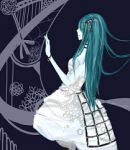 Rating: s Tags: Female, Twin Tails, Dress, Hatsune Miku, Blue Hair, Long Hair, Vocaloid, Dark Woods Circus
