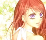 Rating: s Tags: Female, Fanart, Long Hair, Brown Hair, Purple Eyes, Serious, Open Mouth, Pixiv, Solo, Green Background, Simple Background, Fanart From Pixiv, Looking At Camera, Strapless, Bust, Aikatsu!, Shibuki Ran, Pixiv Id 4230077