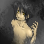 Rating: s Tags: Male, Black Hair, Short Hair, Wallpaper, Gold Eyes, Solo, Shirtless (male), Kingdom Hearts: Birth By Sleep, Vanitas, 800x800 Wallpaper