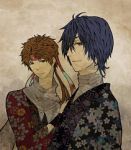 Rating: s Tags: Male, Fanart, Kimono, Long Hair, Black Hair, Brown Hair, Blue Eyes, Short Hair, Ponytail, Eyepatch, Two Males, Sengoku Basara, Date Masamune (Sengoku Basara), Sanada Yukimura (Sengoku Basara), Capcom, Pixiv, Traditional Clothes, Scarf, Japanese Clothes, Duo, Fanart From Pixiv