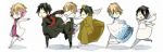 Rating: s Tags: Male, Fanart, Glasses, Kimono, Black Hair, Short Hair, Crown, Blonde Hair, Headphones, Chibi, White Background, Pixiv, Traditional Clothes, Alternate Outfit, Scarf, Durarara!!, Orihara Izaya, Heiwajima Shizuo, Japanese Clothes, Psychedelic Dreams, Tsugaru Kaikyo Fuyu Geshiki, Simple Background, Subarashii Hibi, Fanart From Pixiv, Pixiv Id 314939, Tsukishima Shizuo, Hachimenroppi Izaya