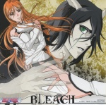 Rating: s Tags: Female, Couple, Male, Long Hair, Black Hair, Brown Eyes, Green Eyes, Short Hair, Bleach, Tattoo, Orange Hair, Scan, Inoue Orihime, Ulquiorra Schiffer, Espada, Hair Clip, Nail Polish, Duo, Facial Mark, Official Art