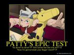 Rating: s Tags: Blue Eyes, Short Hair, Animal, Hat, Blush, Soul Eater, Blonde Hair, Wallpaper, Shorts, Tie, Giraffe, Patricia Thompson, Text, Demotivational Poster, Low Quality, 800x600 Wallpaper, Wallpaper 4:3 Ratio, Text: Character Name