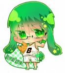 Rating: s Tags: Male, Glasses, Green Eyes, Short Hair, Uniform, Green Hair, Animal, Shoes, Cat, Usagimimi, Chibi, Serious, Kemonomimi, Pixiv, Sneakers, Text, Sport Uniform, Text: Character Name, Kuroko no Basket, Midorima Shintarou, Basketball Uniform, Rabbir Tail, Pixiv Id 4984826