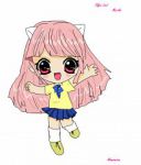 Rating: s Tags: Female, Pink Hair, Horns, Running, Elfen Lied, Mariko