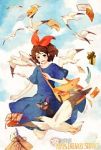Rating: s Tags: Female, Dress, Bird, Brown Hair, Short Hair, Animal, Cat, Sky, Blue Outfit, Bows (Fashion), Bag, Open Mouth, Letters, Studio Ghibli, Kiki's Delivery Service, Hair Bow, deviantART, Blue Dress, Kiki, Seagull, Jiji, Cartoongirl7, Black Cat (Animal)