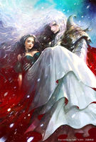 Rating: q Tags: Female, Couple, Male, Ecchi, Dress, Long Hair, Black Hair, Snow, Armor, White Hair, Winter, Wind, Eyes Closed, Sky, Cape, Carry, Jewelry, Petal, Black Eyes, Snowing, Earrings, Original, Necklace, Lipstick, Sparkles, Pixiv, Cuffs Design, Princess Carry, Gauntlets, Smile, Body Piercing, Sleeveless, Sleeveless Dress, Bent Knees, Closed Mouth, Looking At Camera, Strapless, Cuffs, Strapless Dress, Choker, Detached Cuffs, Side Bangs, Cleavage, Asymmetrical Bangs, Exposed Shoulders, Pixiv Id 27868